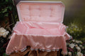 White/Pink Medium Pet Casket S631957