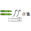 Green Hell Hound 7 1/4 inch Snowmobile Skis with 6 inch Shaper Bars Complete Kit W2733