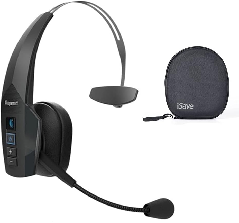 Noise Cancelling Wireless Bluetooth Headset with Carrying Case K61837