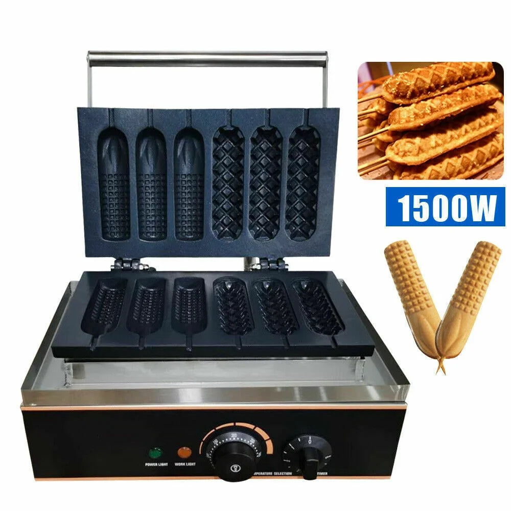 6 Slots Nonstick Electric Waffle Maker B6070