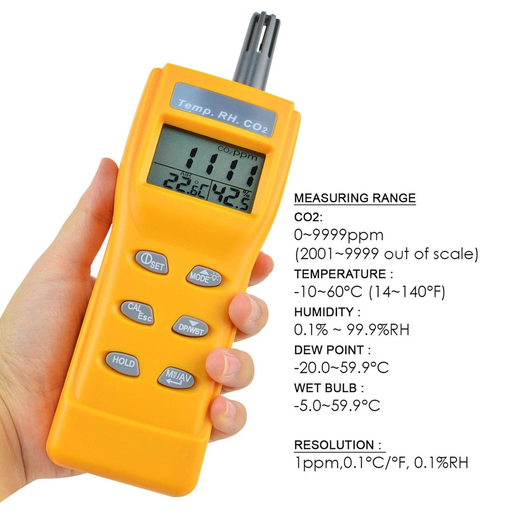 Digital Carbon Dioxide Temperature Humidity NDIR Sensor CO2 Monitor O3741