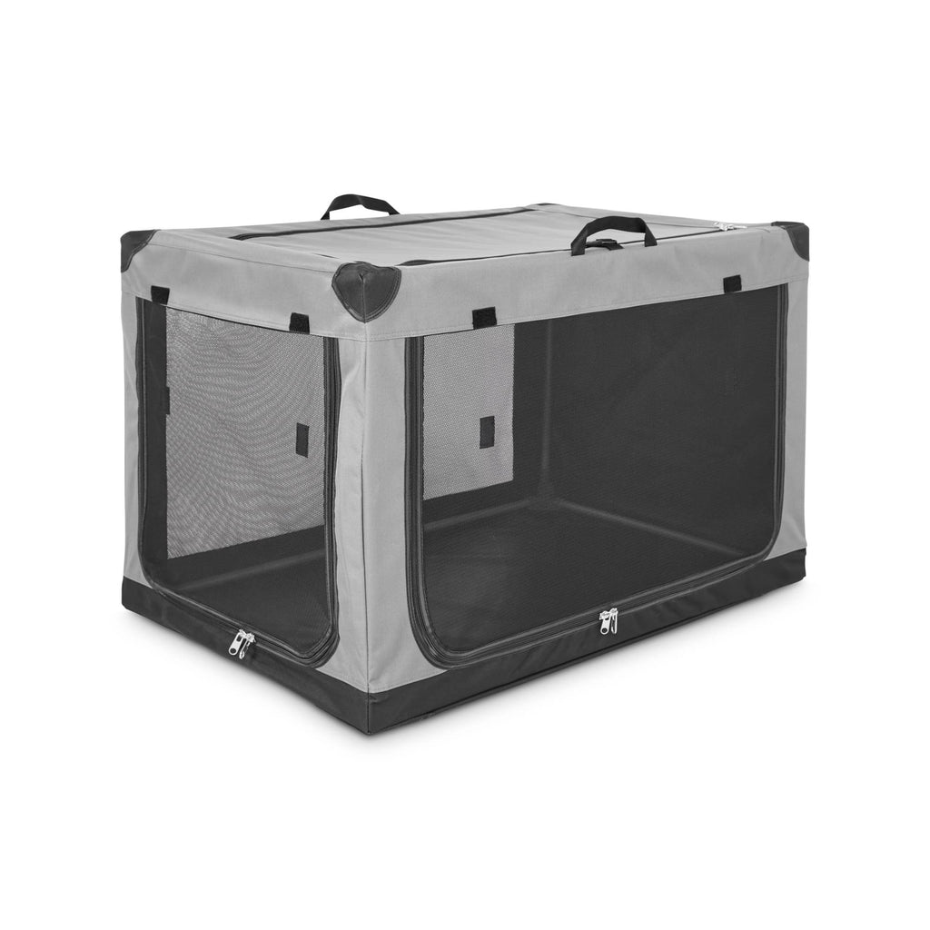 Portable Canvas Dark Grey Dog Crate Y132045