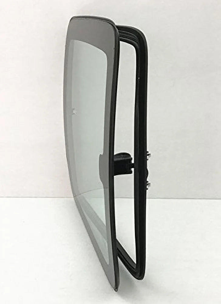Left Side Rear Quarter Window Glass With Frame & Latch for Chevrolet Silverado Pickup 2 Door Extended Cab 1999-2006 O803