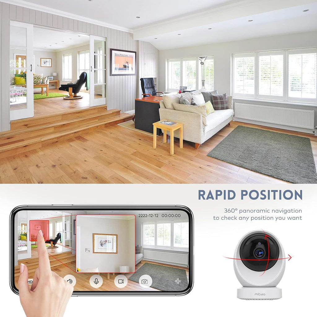 1080P WiFi Security Cameras Indoor, Pack of 2 L641