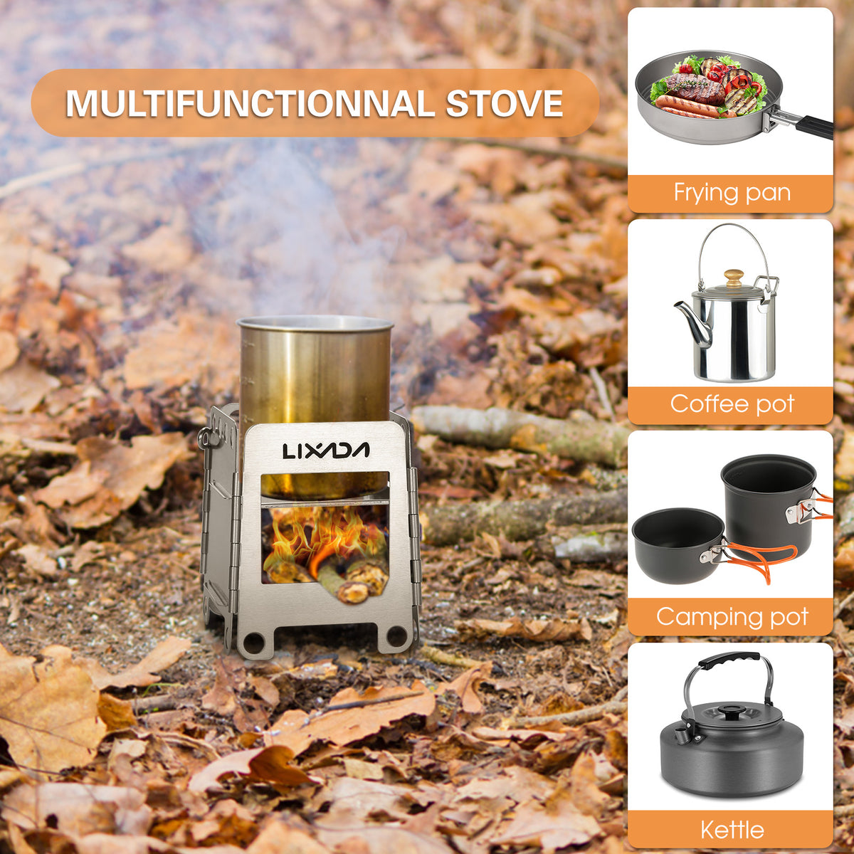 Outdoor Stainless Steel Wood Stove Z77733