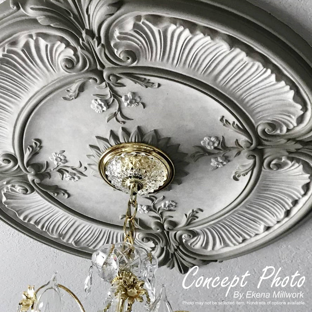 Ceiling Medallion, Hand-Painted Smokey Topaz T466404