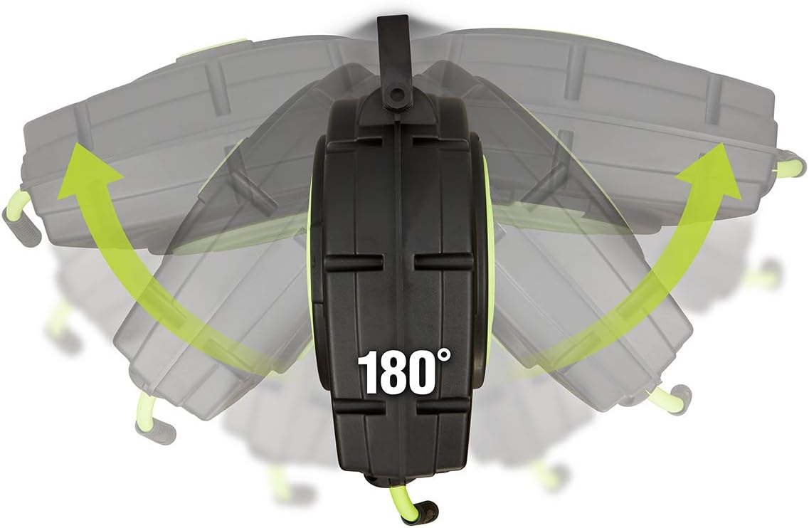 Retractable Enclosed Plastic Air Hose Reel, 3/8 in. x 50 ft W777980