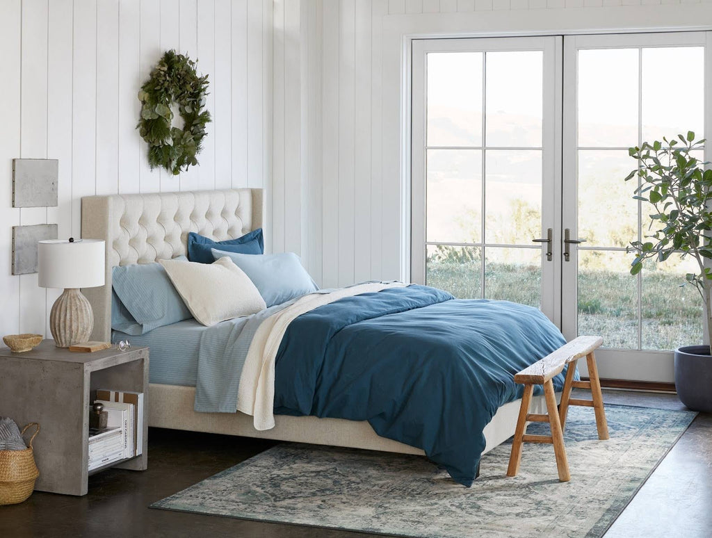 Full Organic Flannel Fitted Sheet Alpine White V57030