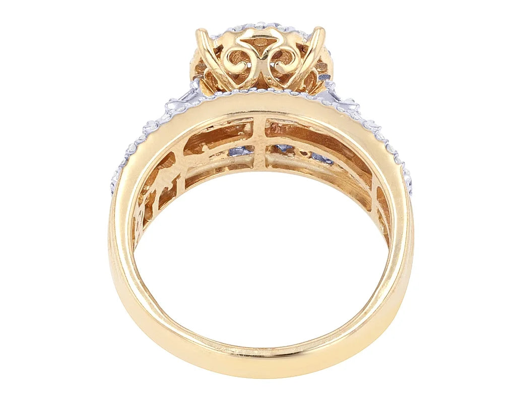10K Yellow Gold Diamond Engagement Ring Z24351
