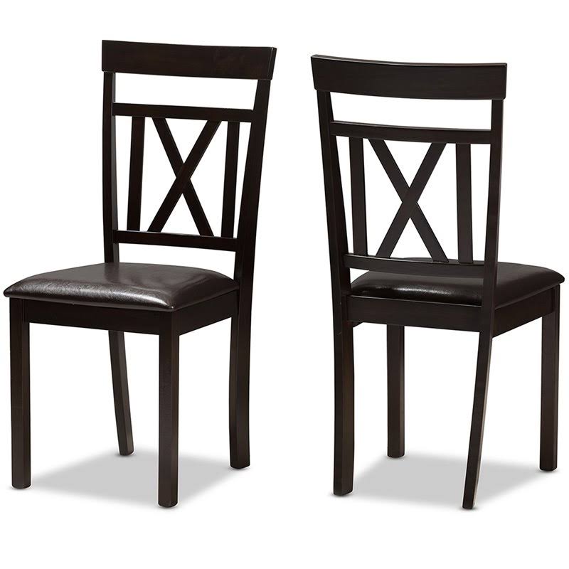 Brown Dining Side Chair (Set of 2) F854