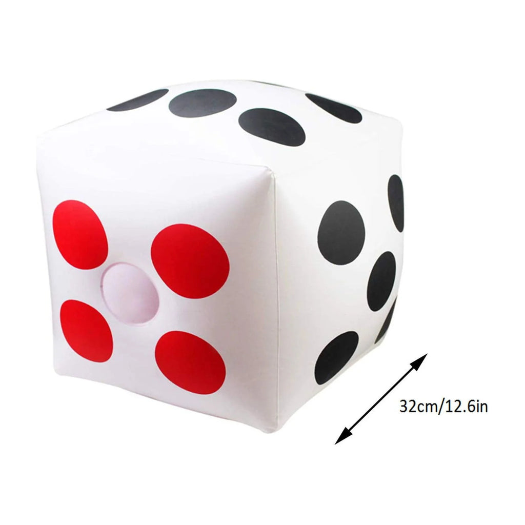 Red and Black 13 Inch Inflatable Dice Set O135924