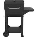 Black Cart-Style Charcoal Grill with Side Shelf T93096