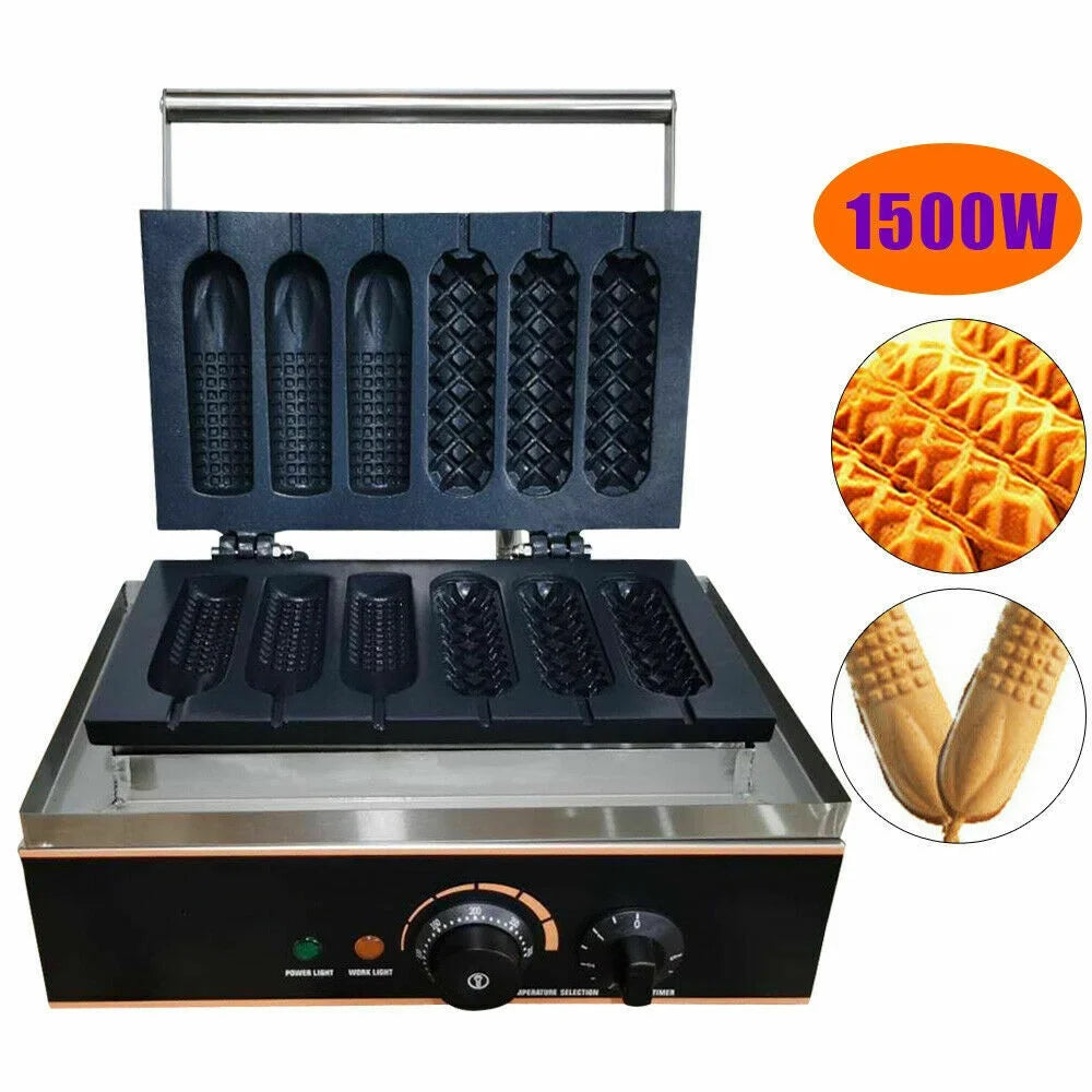 6 Slots Nonstick Electric Waffle Maker B6070