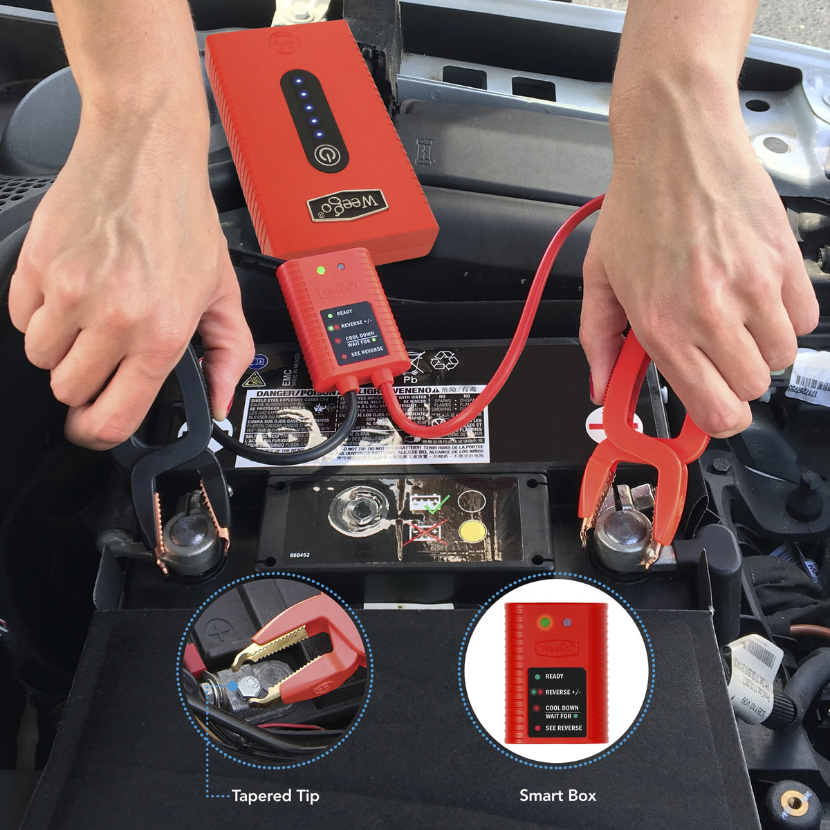 Portable 12V Lithium Jump Starter, 2100 Peak Amp N988136