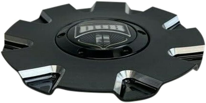 Gloss Black and Milled Wheel Center Cap with Screws Pack of 2 Z496076