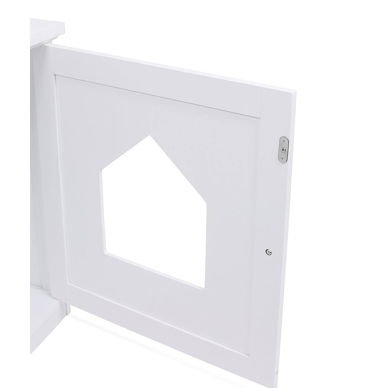 White Decorative Cat House Side Table M85737