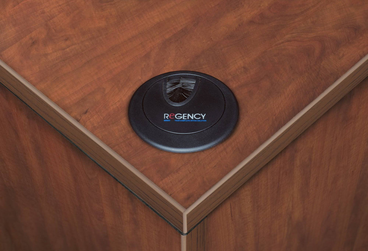 Cherry Single Pedestal U-Desk K367268