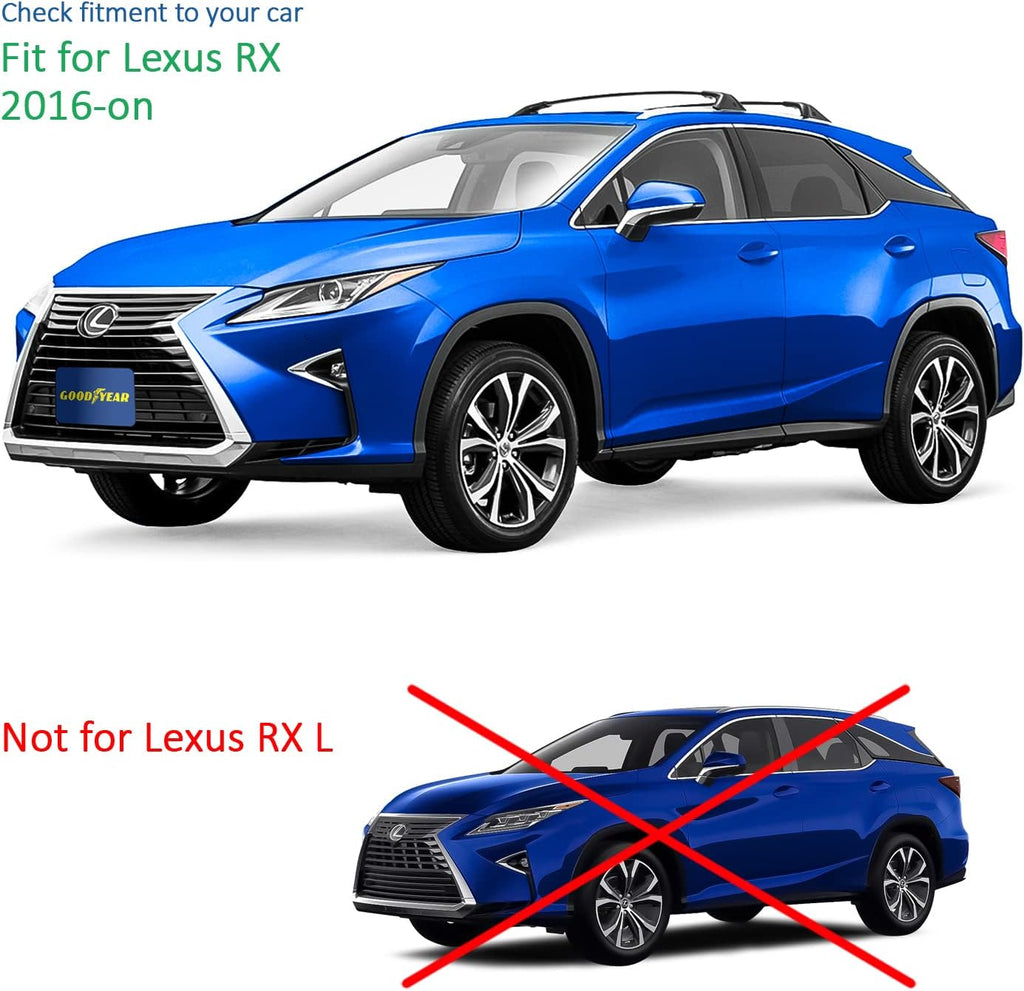4 pcs Shatterproof in-Channel Window Deflectors for Lexus RX 2016-2022 B821137