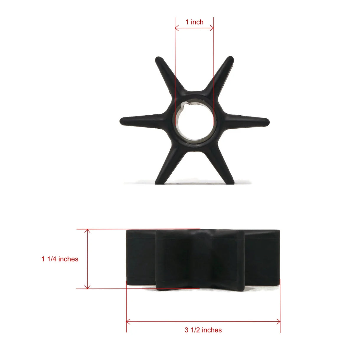 Water Pump Impeller Repair Kit For Mercury 80 HP Jet Outboard J581841