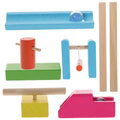 1 Set of Wooden Dominoes Blocks Building Toy N526