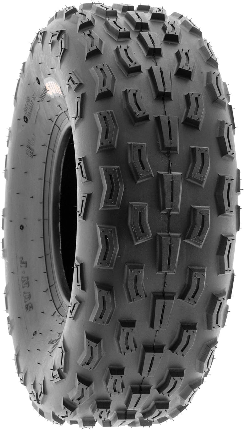 20x7-8 ATV UTV Go-Karts Tire, Knobby Tread, 6 PR, Tubeless Pack of 2 P776