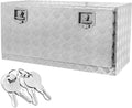 36-Inch Aluminum Truck Underbody Flatbox Pickup Tool Box Storage Lock with Keys J6110