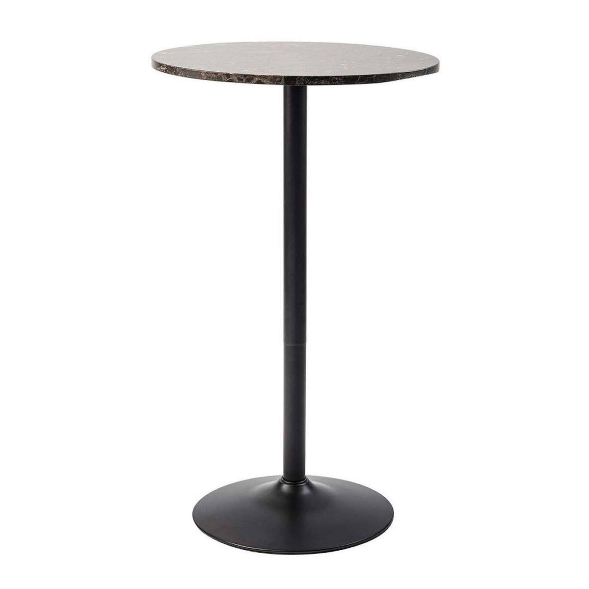 Round Bar and Pub Table with Faux Marble Top Y20729