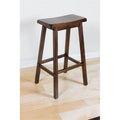 Walnut Wooden Gaucho Bar Stool (Set-2) Q8723