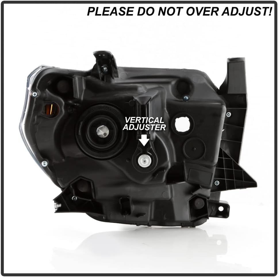 Black Housing Headlights Headlamps Pair R9174