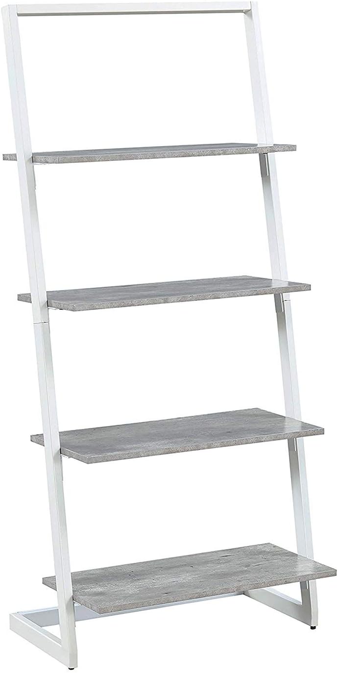 4 Tier Faux Birch Ladder Bookcase B445315