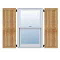 Framed Board-n-Batten Shutters, Rough Sawn Western Red Cedar (Per Pair) T9415