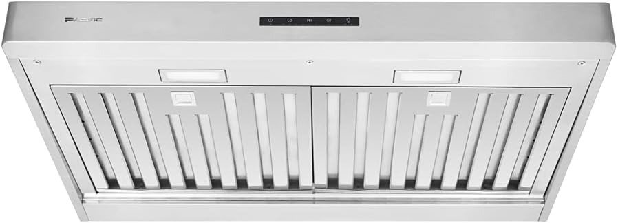 Under Cabinet Range Hood, 850 CFM, Stainless Steel, 3 Fan Speeds N24097