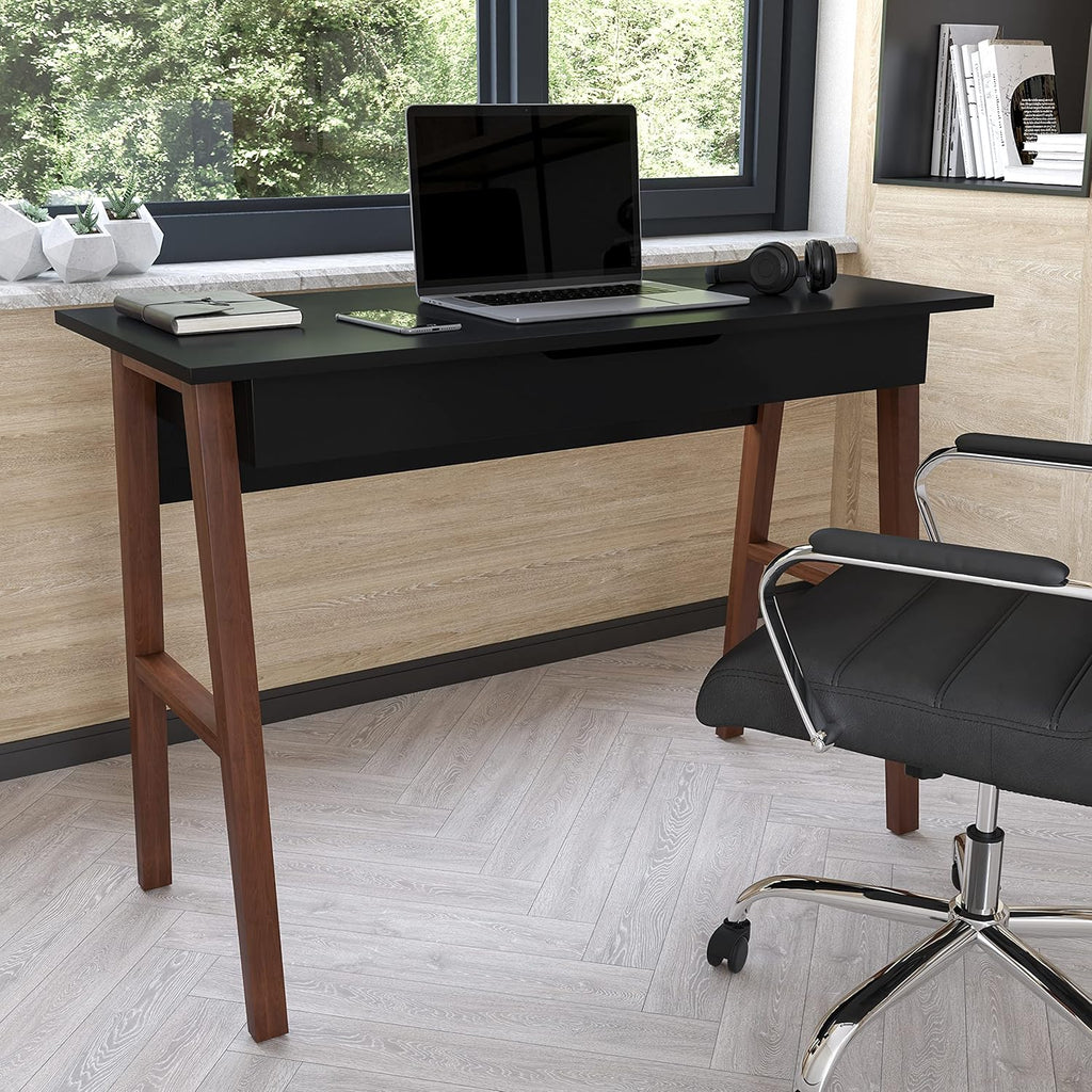 White Computer Desk with Storage Drawer M175