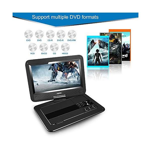 Portable DVD CD Player with 10.1 Inches LCD Screen D1169