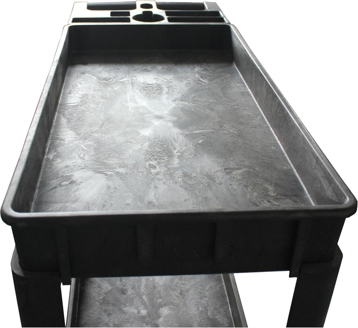 500-Pound Service Cart With Two Trays 30"X16" E6660