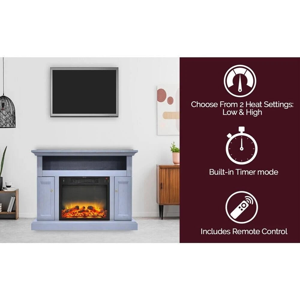 47 in. Electric Fireplace with Entertainment Stand X60367