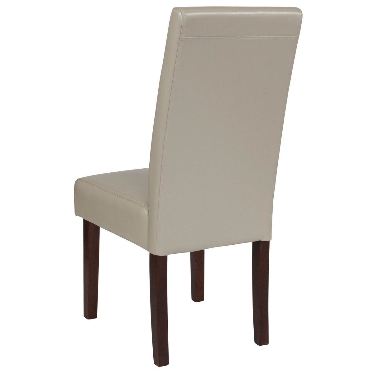 Beige Faux Leather Panel Back Parsons Dining Chair - Set of 6 H613