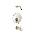 Brushed Nickel Tub and Shower Trim Kit with Cartridge L570
