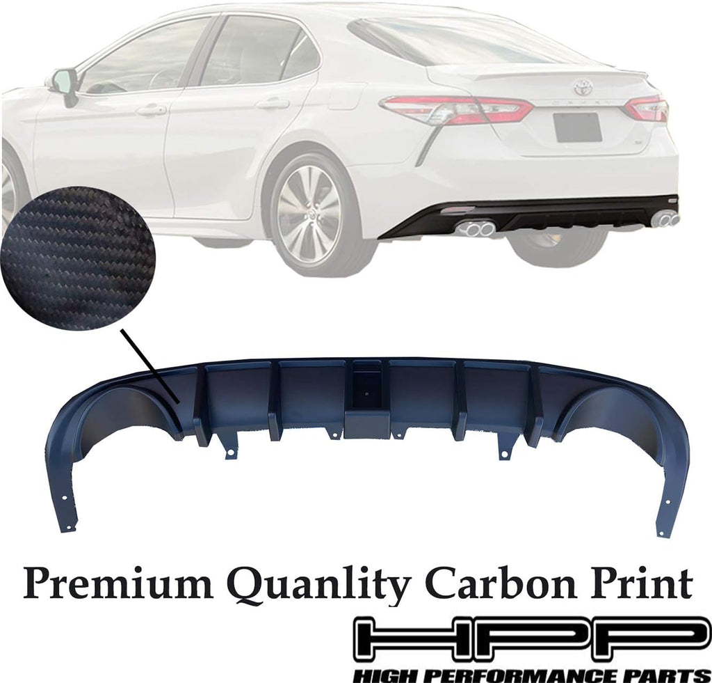 Rear Bumper Lip Diffuser Matte Black G2377