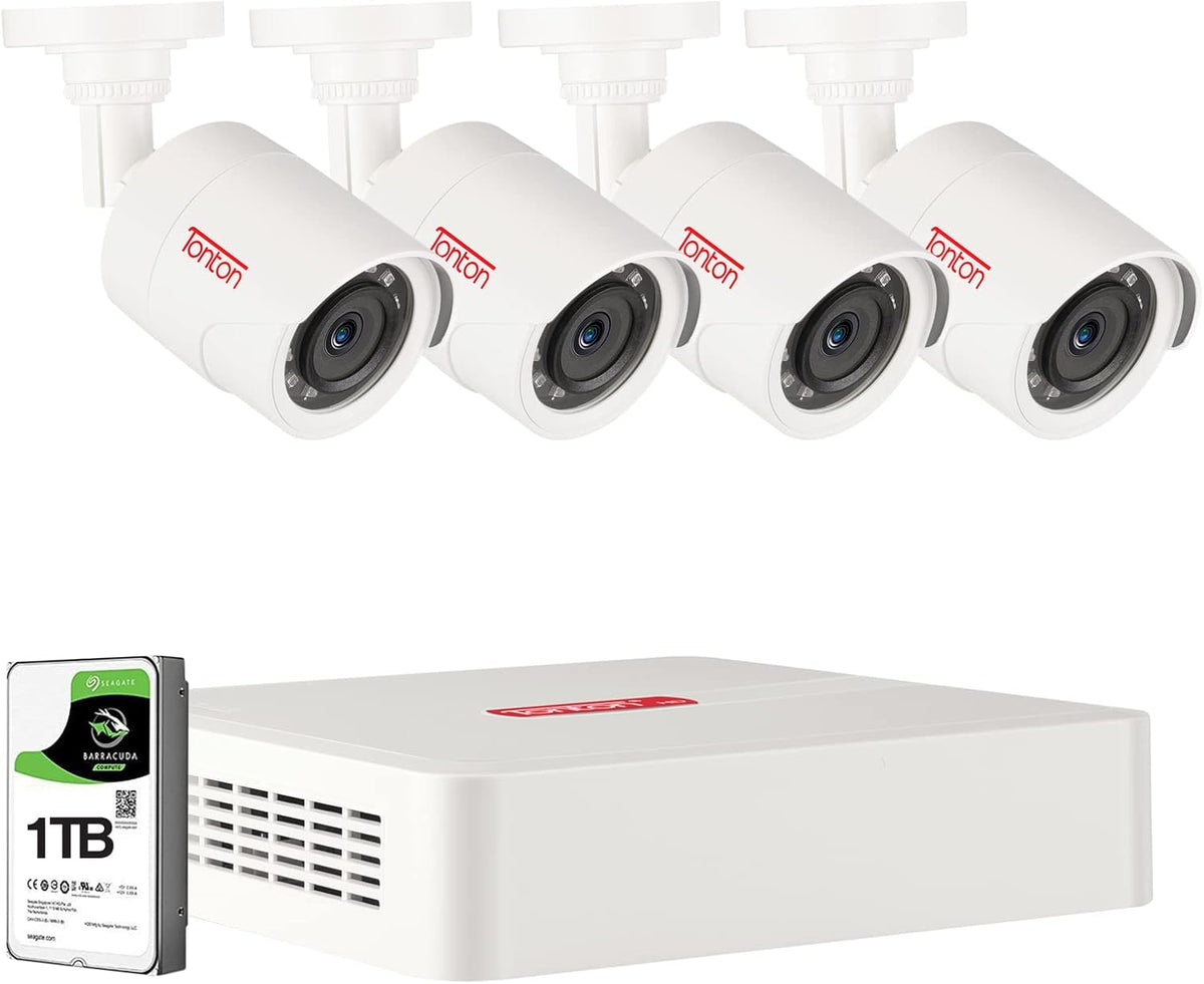 8 Channel 5MP Security Camera System with 2TB HDD and 8 Bullet Cameras U37810