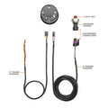 Tinted 7 Color 30 PSI Fuel Pressure Gauge N9937