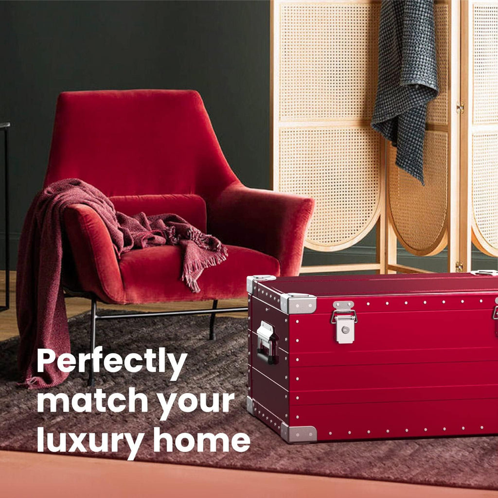 Red Aluminum Hard Protective Carrying Case F815580