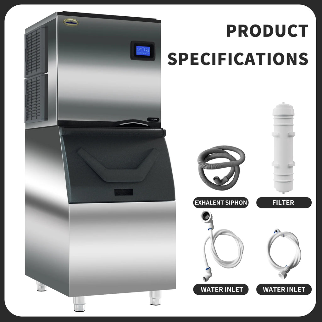 Commercial Ice Maker Machine with Stainless Steel Compressor A14087