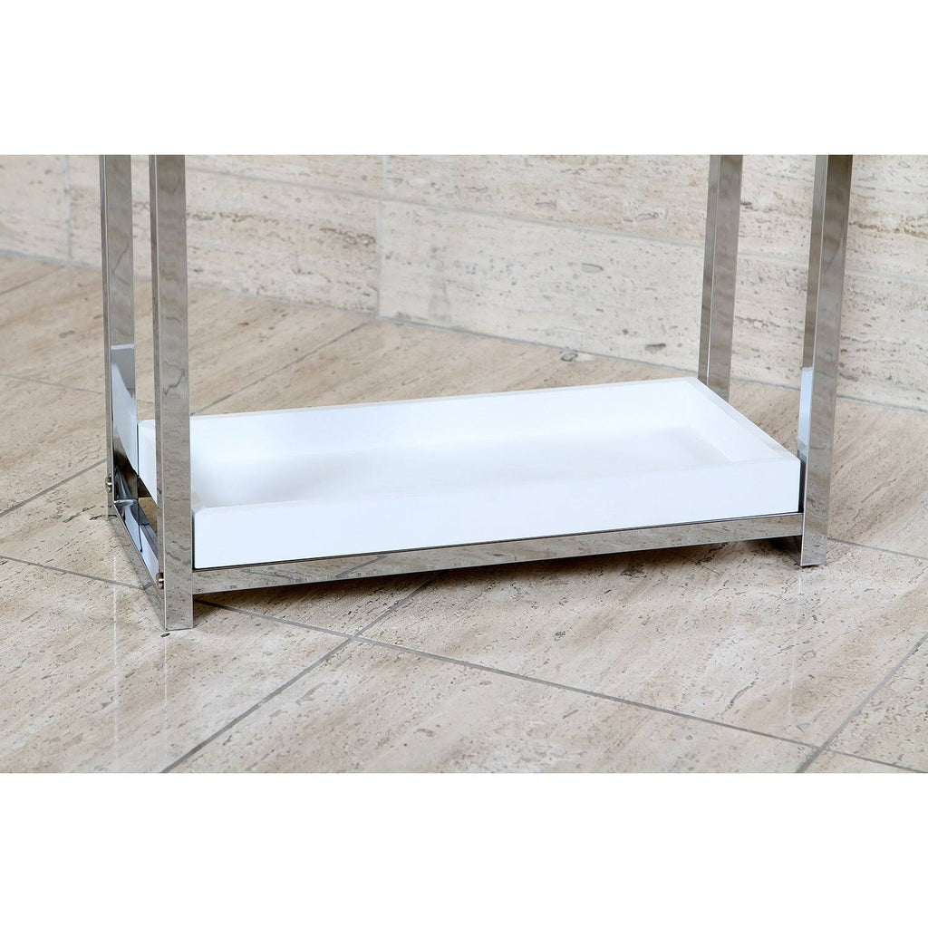 Matte Black 2-Tier Steel Towel Rack C23546