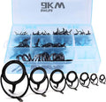 Fishing Rod Tip Guide Repair Kit Stainless Steel Ceramic Ring Mixed Size C611824
