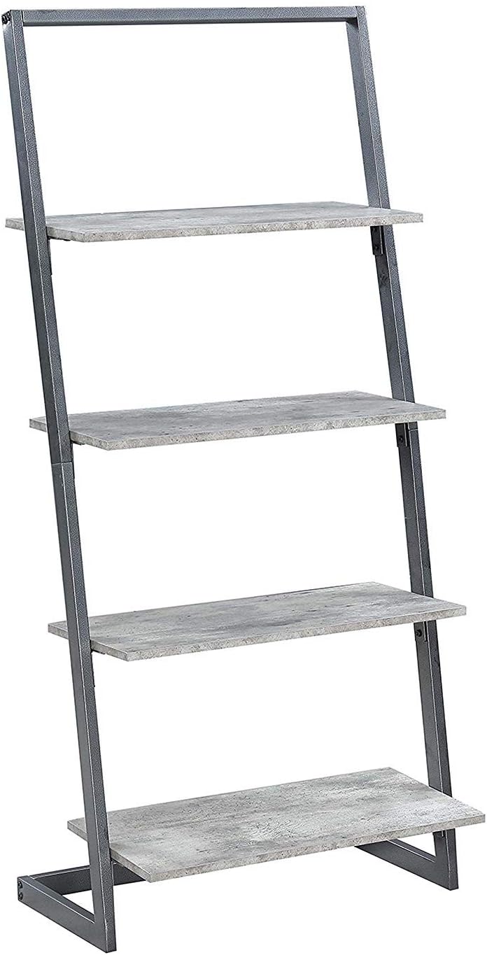 4 Tier Faux Birch Ladder Bookcase B445315
