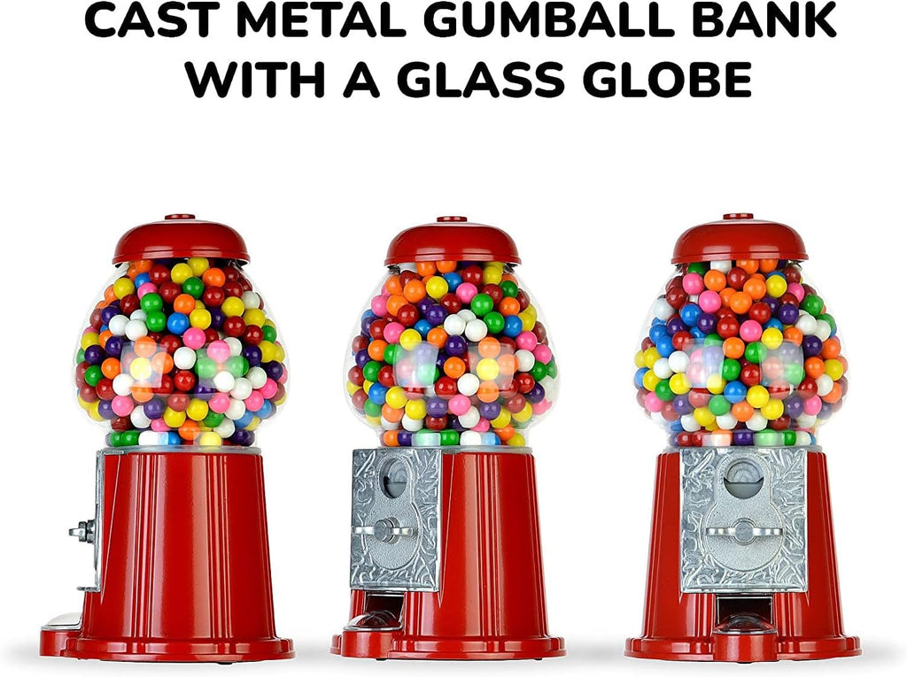15 Inch Metal Gumball Vending Machine with Stand H3040