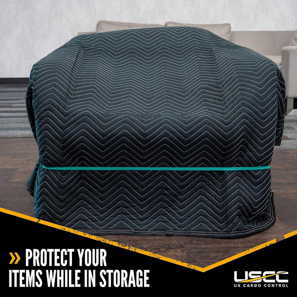 Moving Blanket 80 x 72 Inches Black Polyester (4) H5567