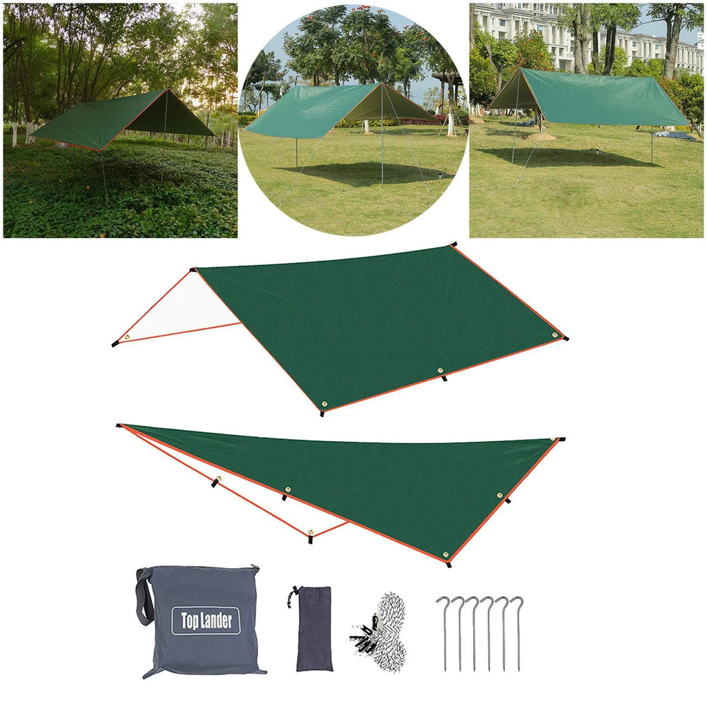 Green Waterproof Tent Tarp 300x500cm S3869