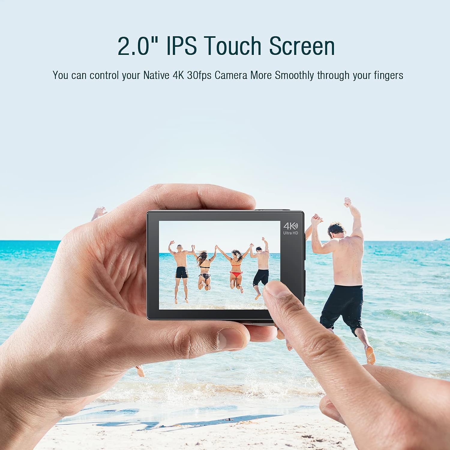 4K 30FPS 20MP Underwater Camera with WiFi Touch Screen EIS 2.4G Remote Control 131feet Waterproof Camera with 2x1350mAh Batteries Z27617